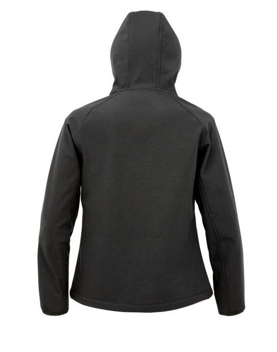Result Recycled R911F Result Ladies Recycled P'able Hood Shell - Black