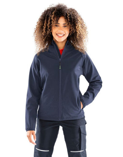 Result Recycled R911F Result Ladies Recycled P'able Hood Shell - Navy