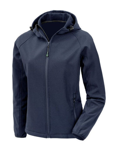 Result Recycled R911F Result Ladies Recycled P'able Hood Shell - Navy