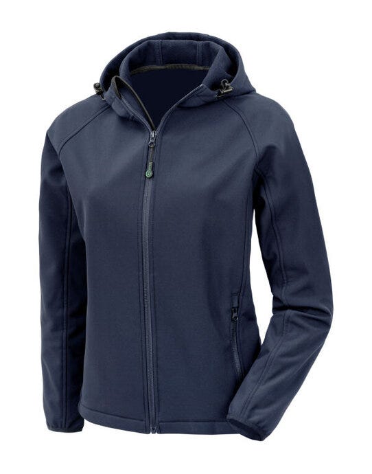 Result Recycled R911F Result Ladies Recycled P'able Hood Shell - Navy