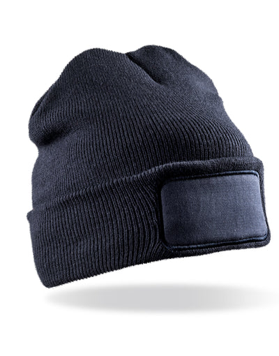 Result Winter Essentials RC027X Result Winter Double Knit Printer Beanie - Navy
