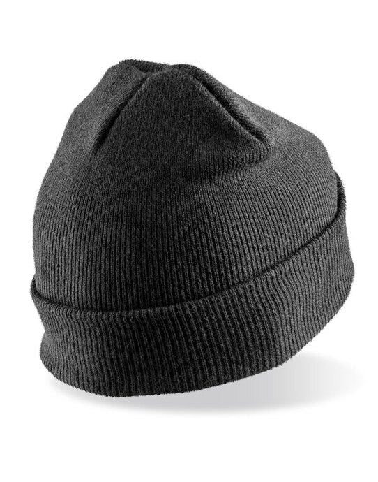 Result Winter Essentials RC027X Result Winter Double Knit Printer Beanie - Black