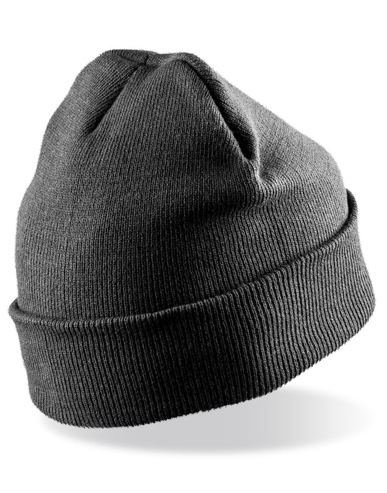 Result Winter Essentials RC027X Result Winter Double Knit Printer Beanie - Grey