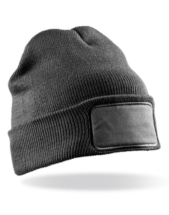 Result Winter Essentials RC027X Result Winter Double Knit Printer Beanie - Grey