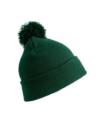 Result Winter Essentials RC028J Result Winter Junior Pom Pom Beanie - Bottle Green