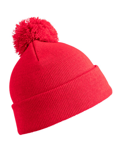Result Winter Essentials RC028J Result Winter Junior Pom Pom Beanie - Red