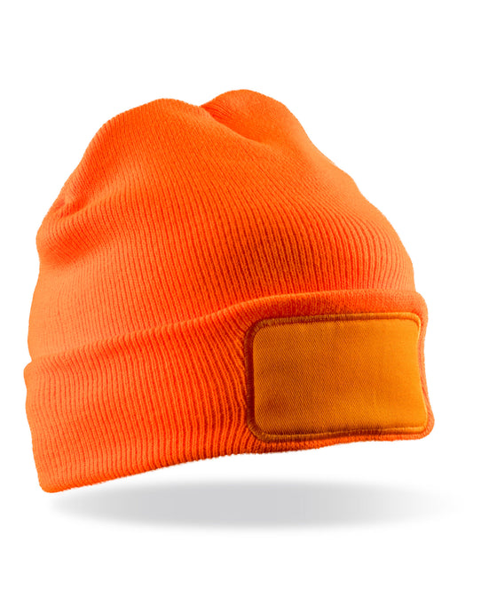 Result Winter Essentials RC034X Result Winter Thinsulate Printers Beanie - Fluoresent Orange