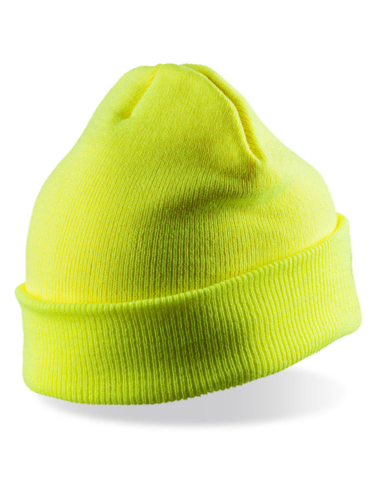 Result Winter Essentials RC034X Result Winter Thinsulate Printers Beanie - Fluoresent Yellow