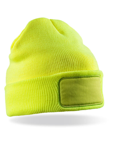 Result Winter Essentials RC034X Result Winter Thinsulate Printers Beanie - Fluoresent Yellow