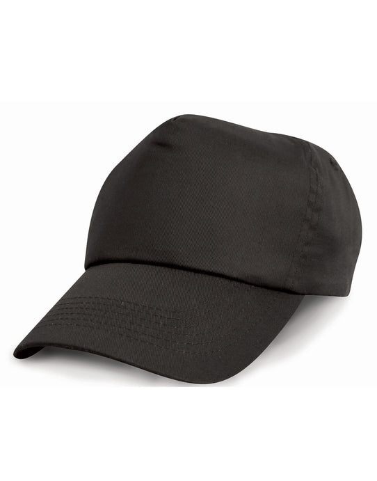 Result Headwear RC05 Result Cotton Cap - Black