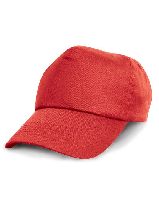 Result Headwear RC05J Result Junior Cotton Cap - Red