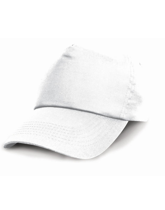 Result Headwear RC05J Result Junior Cotton Cap - White