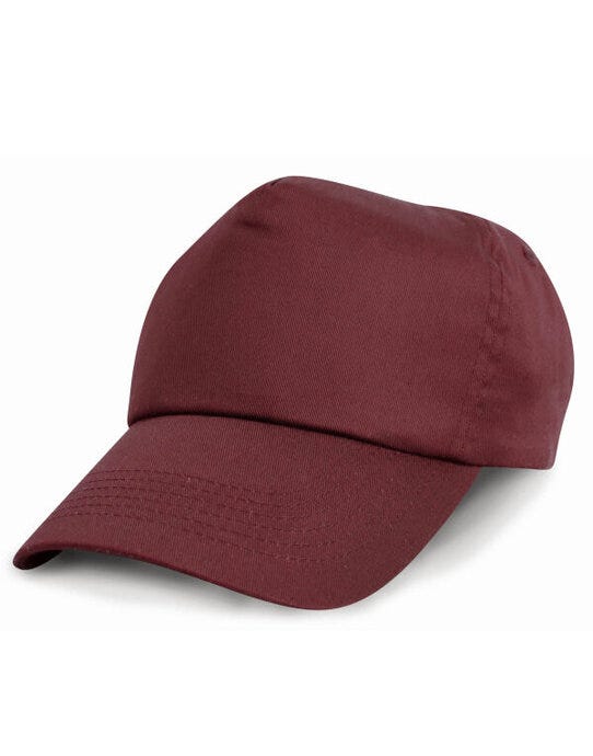 Result Headwear RC05J Result Junior Cotton Cap - Burgundy