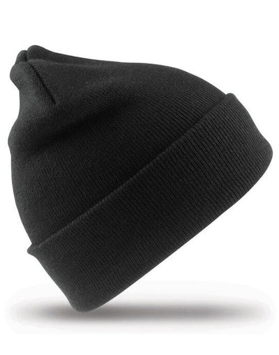 Result Winter Essentials RC29J Result Winter Junior Woolly Ski Hat - Black