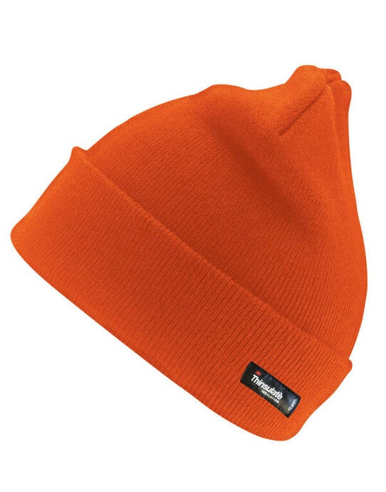 Result Winter Essentials RC33 Result Winter Thinsulate Woolly Ski Hat - Hi Vis Orange