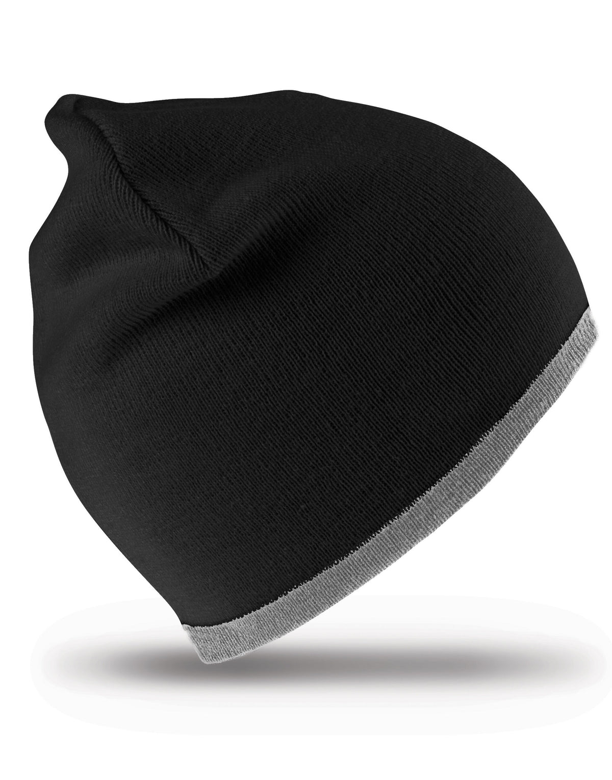 Result Winter Essentials RC46 Result Winter Reversible Fashion Fit Hat - Black/ Grey