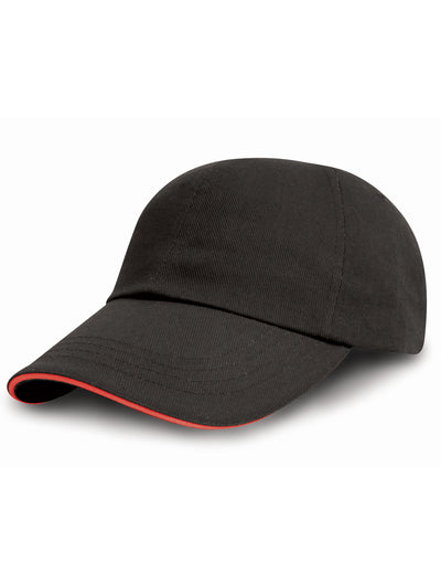 Result Headwear RC50 Result Printers/Embroiderers Cap - Black/Red