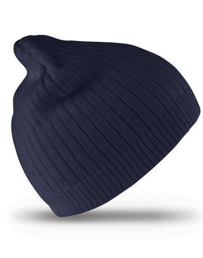 Result Winter Essentials RC74 Result Winter Double Knit Cotton Beanie - Navy