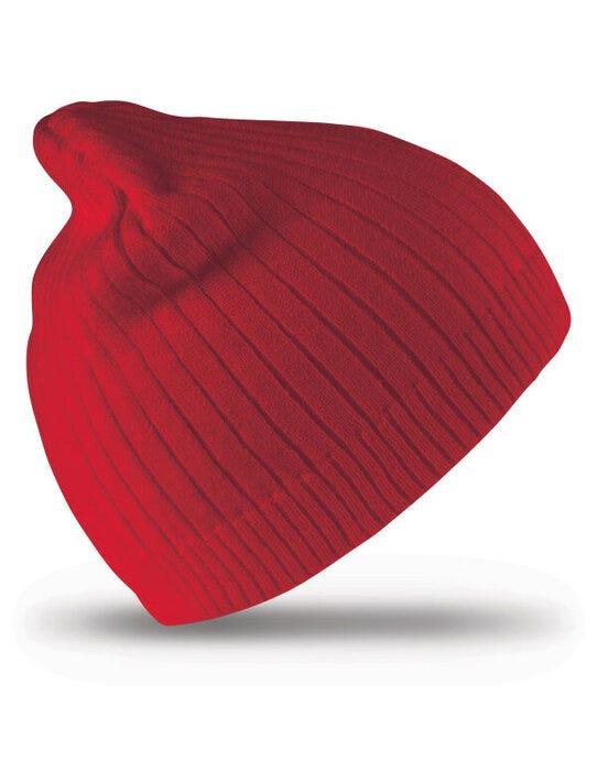 Result Winter Essentials RC74 Result Winter Double Knit Cotton Beanie - Red