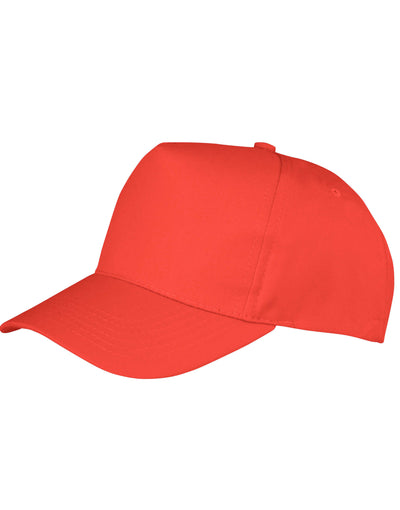 Result Core RC84X Boston 5 Panel Printers Cap - Red