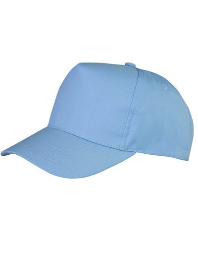 Result Core RC84X Boston 5 Panel Printers Cap - Sky Blue
