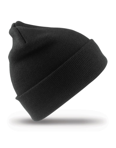 Result Recycled RC929X Woolly Ski Hat - Black