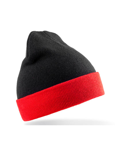 Result Recycled RC930X Black Compass Beanie - Black/Red
