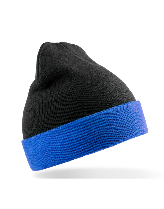 Result Recycled RC930X Black Compass Beanie - Black/Royal