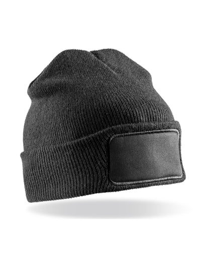 Result Recycled RC934X Result Rcycled Thinsulate Printer Beanie - Black