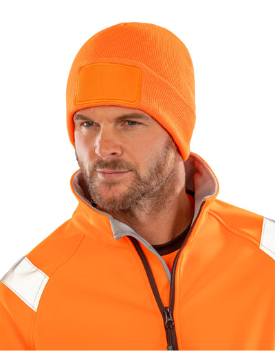 Result Recycled RC934X Result Rcycled Thinsulate Printer Beanie - Fluorescent Orange