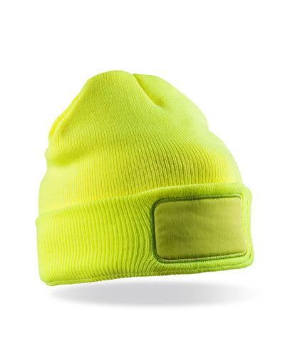 Result Recycled RC934X Result Rcycled Thinsulate Printer Beanie - Fluoresent Yellow