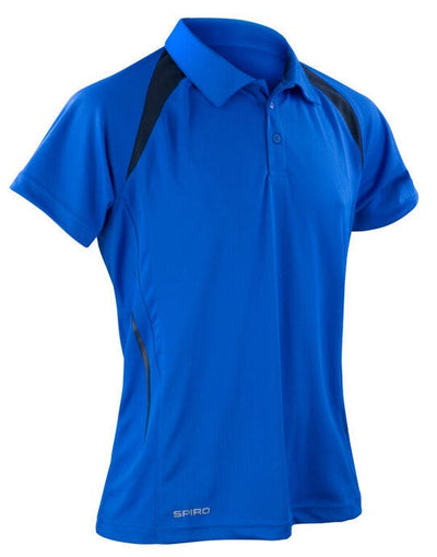 Spiro S177M Mens Team Spirit Polo Shirt - Royal/Navy