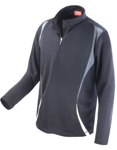 Spiro S178X Unisex Trial Training Top - Black/Grey/White