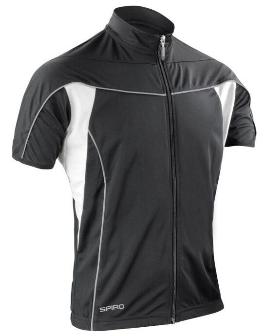 Spiro S188M Mens Bikewear Full Performance Top - Black/White