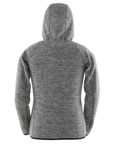 Spiro Fitness S245F Womens Microfleece Hoodie - Grey/Black