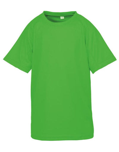 Spiro Impact S287J Junior P'formance Aircool T - Floro Green