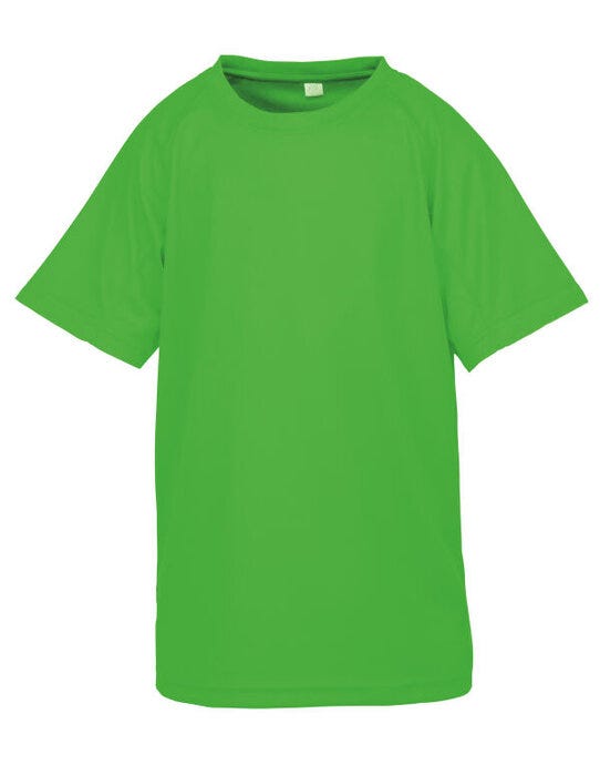 Spiro Impact S287J Junior P'formance Aircool T - Floro Green