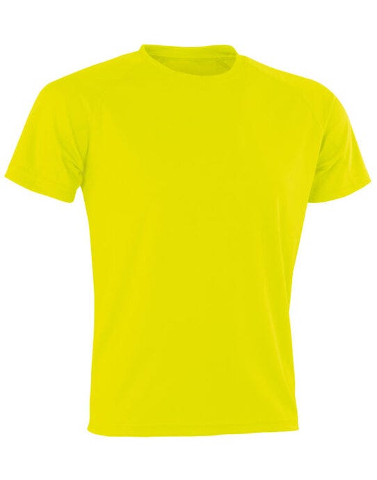 Spiro Impact S287X Aircool Tee - Fluro Yellow