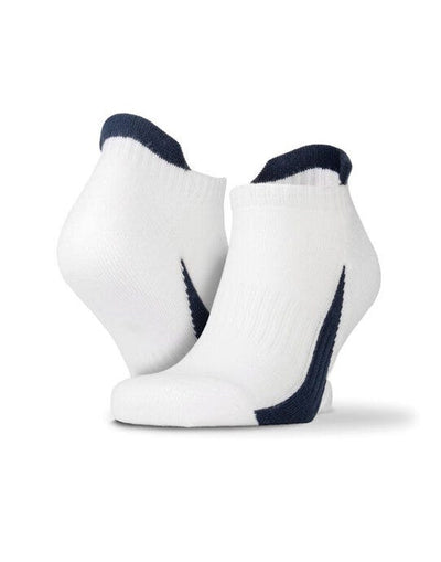 Spiro S293X 3-Pack Mixed Sneaker Sport Sock - White/Navy