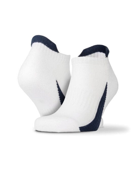 Spiro S293X 3-Pack Mixed Sneaker Sport Sock - White/Navy