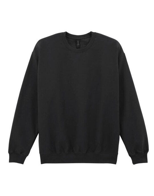 Gildan SF000 Softstyle MidW Fleece Adult Crew - Black