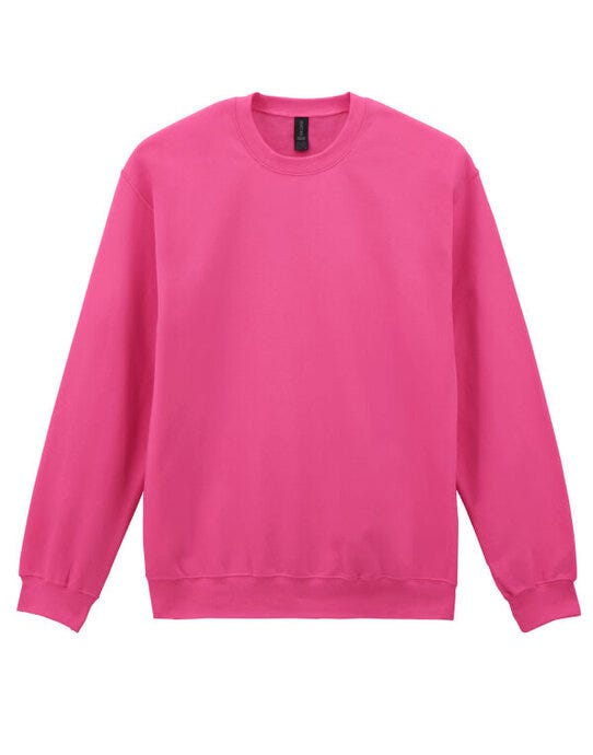 Gildan SF000 Softstyle MidW Fleece Adult Crew - Pink Lemonade