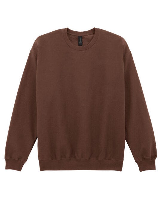 Gildan SF000 Softstyle MidW Fleece Adult Crew - Cocoa