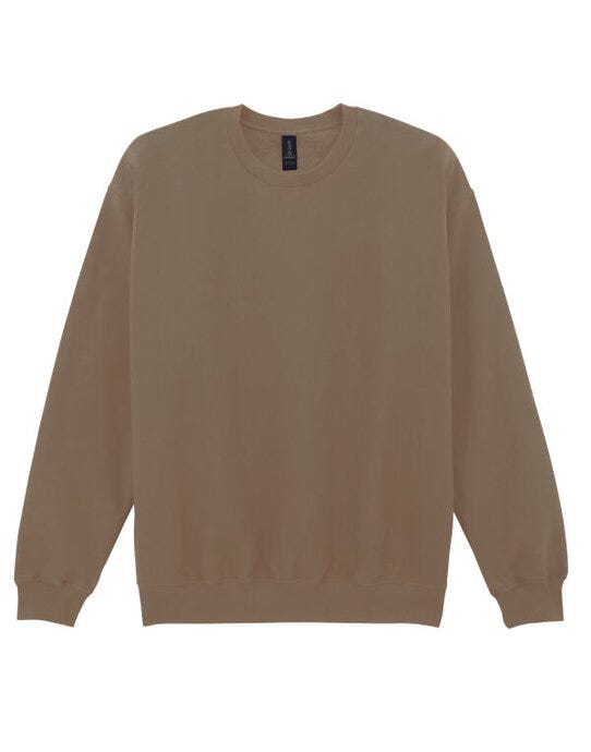 Gildan SF000 Softstyle MidW Fleece Adult Crew - Brown Savana