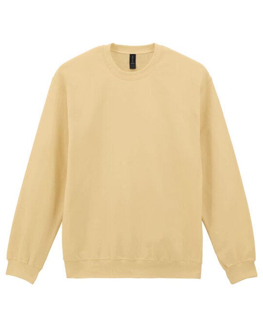 Gildan SF000 Softstyle MidW Fleece Adult Crew - Yellow Haze