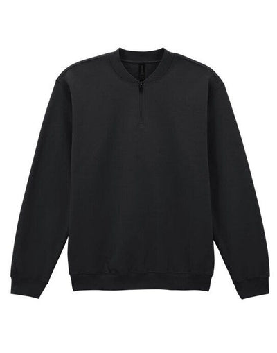 Gildan SF008 Softstyle Midweight 1/4 Zip Sweat - Black