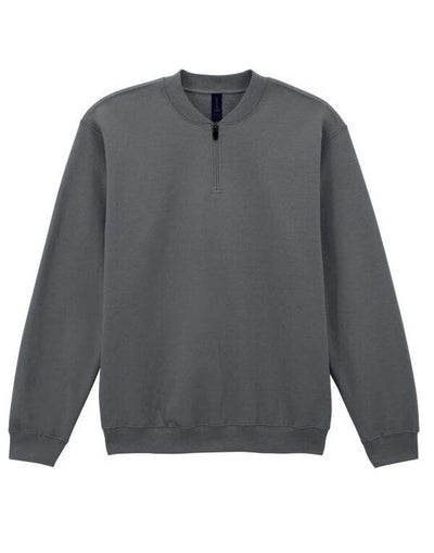Gildan SF008 Softstyle Midweight 1/4 Zip Sweat - Charcoal