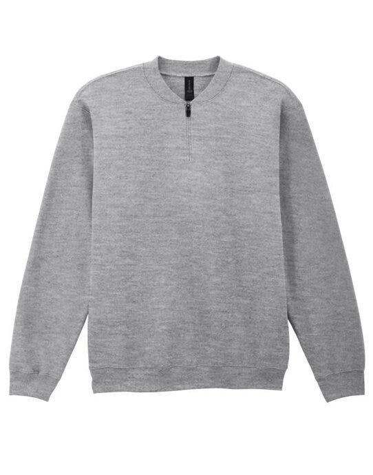 Gildan SF008 Softstyle Midweight 1/4 Zip Sweat - Sport Grey (RS)