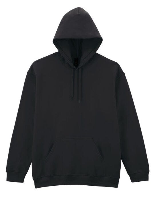 Gildan SF500 Softstyle Midw Fleece Adult Hoody - Black