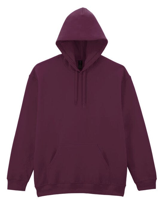 Gildan SF500 Softstyle Midw Fleece Adult Hoody - Maroon